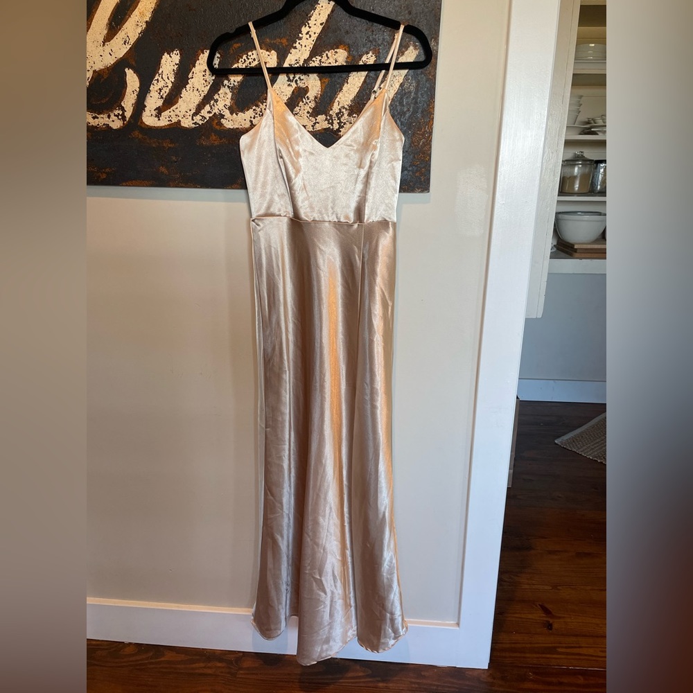 Birdy Grey Gold Satin Jay Dress